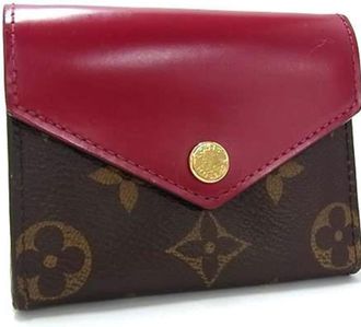 Louis Vuitton Brown Fuchsia Galle Monogram Monogram Wallet (Tri-Fold) (Pre-Owned)
