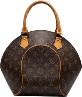 Louis Vuitton Pre-owned Ellipse PM - Dames - Vintage Handtas - Bruin - ONE Size - Leer - Vintage
