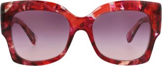 Chlo&eacute; Square-Frame Recycled Acetate Sunglasses