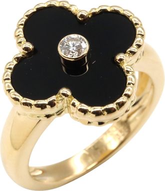 Van Cleef & Arpels Yellow Gold Yellow Gold (18K) Band Ring (Pre-Owned)