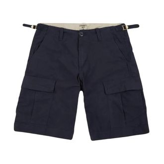 Carhartt Work in Progress Heren, Korte broeken, Blauw, Maat: W26 Katoen