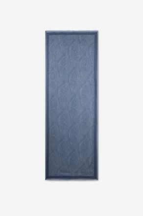 Etro Rechteckiger Seidenschal mit Fantasiemuster Orfeo