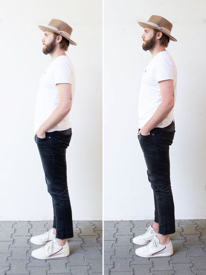 Auch in Sneakern größer und schlanker aussehen – Der Trick mit dem unsichtbaren Absatz