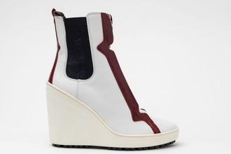 Hogan Lace-Up Wedge Boots