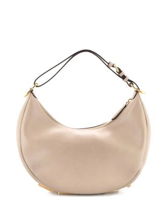 Fendi Fendigraphy Bag Leather Medium hobo bag - Beige