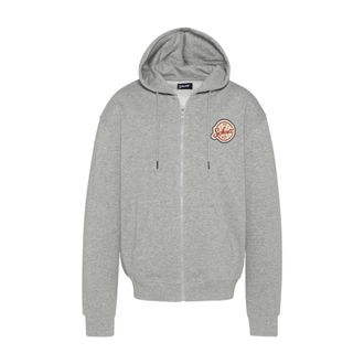 Schott NYC Schott Nyc, Hoodies & sweatvesten, Heren, Grijs, XL, Katoen, Baseball Zip Hoodie