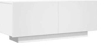 vidaXL Vidaxl - Mueble Para Tv Madera Contrachapada Blanco 100x35x40 Cm