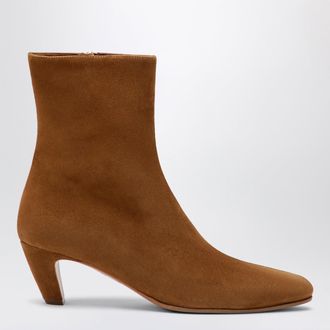 Aquazzura Stivaletto Sloan color castagna in suede