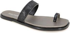 Kenneth Cole Reaction Wilfred Toe Loop Flat Sandal in Black at Nordstrom Rack, Size 6.5