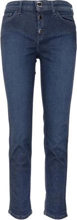 Liu Jo Jeans Bottone - Dames - Skinny Jeans - Blauw - W29 - Katoen - Jeans