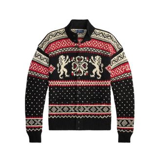 Ralph Lauren C&aacute;rdigan Fair Isle Intarsia - Knitwear - Hombre - Multicolor - XL