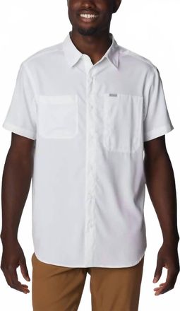 Columbia Silver Ridge Utility Lite Short Sleeve Shirt In White