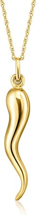 Ross-Simons 14kt Yellow Gold Italian Horn Pendant Necklace