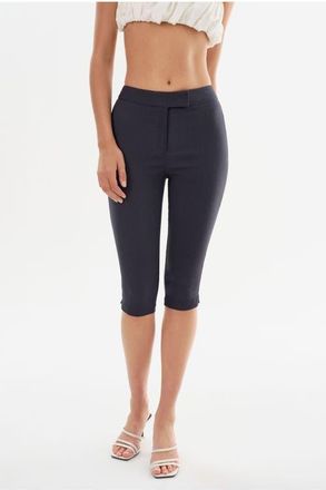 LaMarque CELINE | Stretch Twill Capri in Heather Navy at Nordstrom, Size Xx-Small