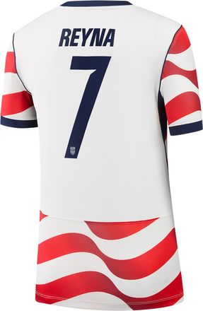 Nike Giovanni Reyna USMNT 2026 Stadium Home Nike Womens Dri-FIT Soccer Jersey in White | NN203943413-USM