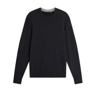 Ted Baker Sainsy T-stitch Marineblauwe Trui Met Ronde Hals