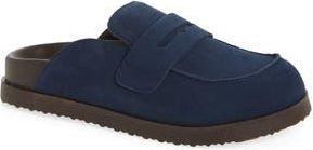 Steve Madden Toryn Loafer Mule in Navy Suede at Nordstrom Rack, Size 9.5