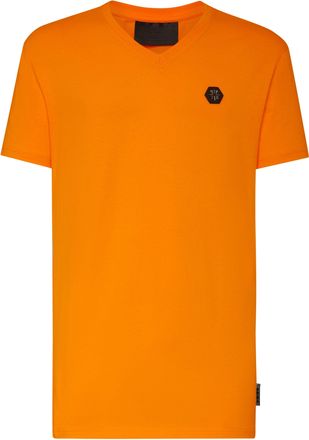 Philipp Plein T-shirt V-Neck SS Hexagon tiger