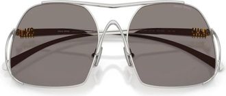 Miu Miu A55S Zonnebril - unisex - Zonnebrillen - Grijs - 57 MM - Accessoires