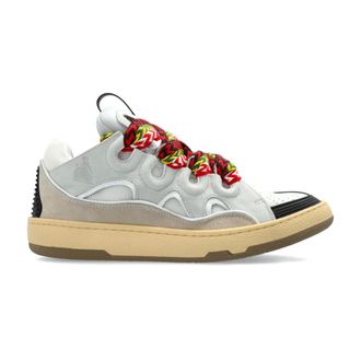 Lanvin Schoenen, Dames, Grijs, 36 EU, Leer, Curb Sneakers