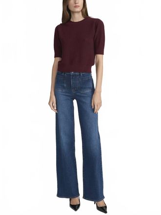 Frame Denim Le Slim Palazzo Modernist Pocket Jeans In Savior