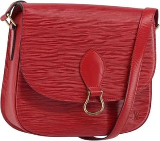 Louis Vuitton Pre-owned Vintage Crossbody Tas - Dames - Vintage Schoudertas - Rood - ONE Size - Leer - Vintage