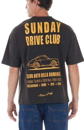 Nana Judy Drive Club T-Shirt in Enzyme Black at Nordstrom, Size Xx-Large