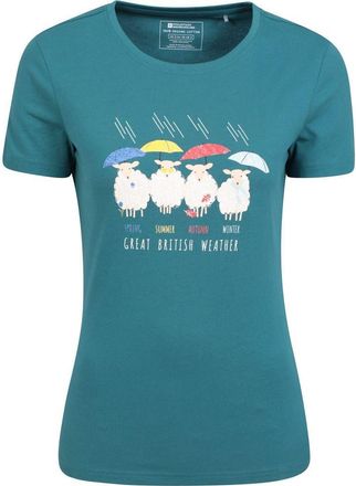 Mountain Warehouse Great British Weather T-shirt in Teal at Nordstrom, Size 16