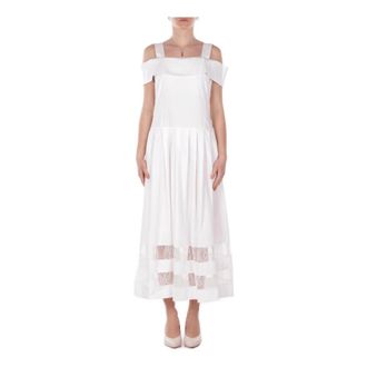 Blugirl Maxi Kleedjes - Dames - Maxi kleedjes - Wit - M - Kleedjes