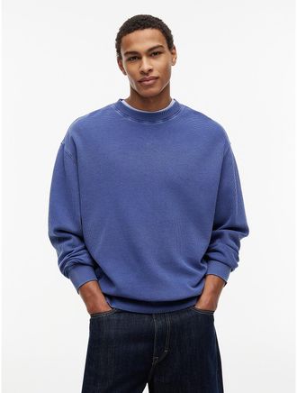 Tommy Hilfiger Mens Tommy Jeans Waffled Sweatshirt - Blue - XL