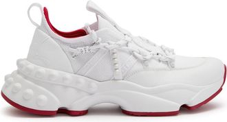Christian Louboutin Trailnrun Panelled Mesh-knit Sneakers - White - 39 (IT39 / UK6)