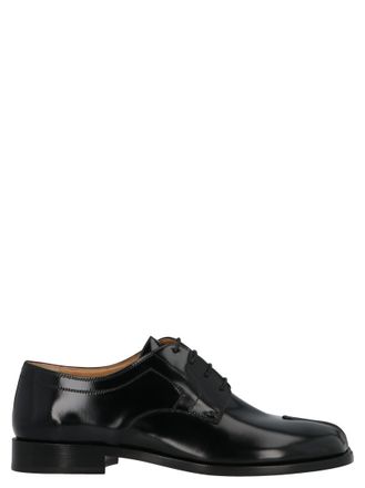 Maison Margiela Black Tabi Lace Up Shoes