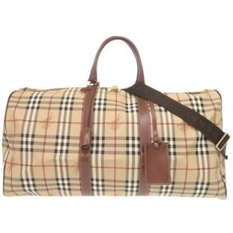 Burberry Pre-owned Boston bag - unisex - Pre-owned - Beige - Maat: ONE Size Leer