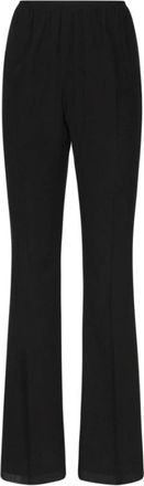 Sportmax Ariccia 1234 Lange Broek - Dames - Wijde Broeken - Zwart - XS - Polyester - Broeken
