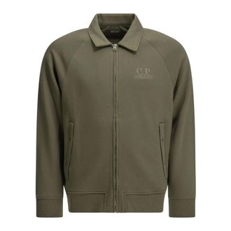 C.P. Company C.P. Company - Sudadera con cremallera y logo - Sweatshirts & Hoodies - Hombre - Verde - L