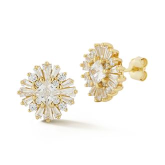 Glaze Jewelry Sterling Silver Cluster Studs