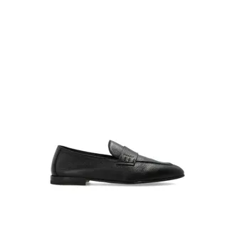 Bally Loafers, male, Black, Size: 9 1/2 US Elios Leather Loafers