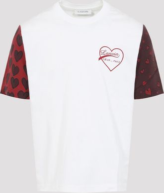 Lanvin Mens White Cotton T-shirt - Size Medium