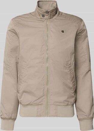 G-Star Jacke mit Stehkragen und Rei&szlig;verschluss in Sand, Gr&ouml;&szlig;e XXL