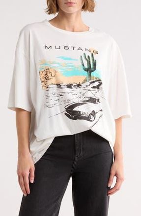 Junk Food Mustang Graphic Tee in Vintage White at Nordstrom Rack, Size Small/medium