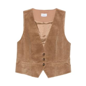 Marella Gilet Mllacinoso - - Jackets - Donna - Marrone - L