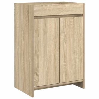 vidaXL Gabinete De Ba&ntilde;o Debajo Del Lavabo Roble Sonoma Vidaxl