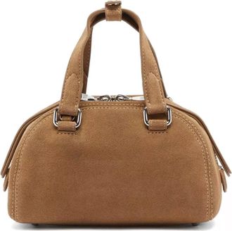 Diesel Womens Mini Bowling Bag Dome Brown Pmu Handbags Hand