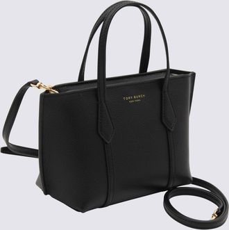 Tory Burch Black Leather Perry Mini Tote