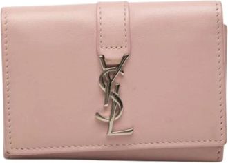 Saint Laurent Pre-owned Sleutelhanger - Dames - Vintage Accessoires - Roze - ONE Size - Leer - Vintage