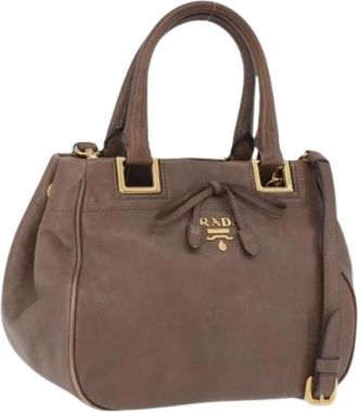 Prada Pre-owned Vintage Hand Bag - Dames - Vintage Handtas - Bruin - ONE Size - Leer - Vintage