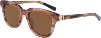Shinola Brown Round Unisex Sunglasses SH1501S 690 51