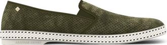 Rivieras Shoes Classic Suede Slip-On Loafer in Green at Nordstrom, Size 42