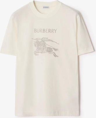 Burberry Cotton T-Shirt In Ekd