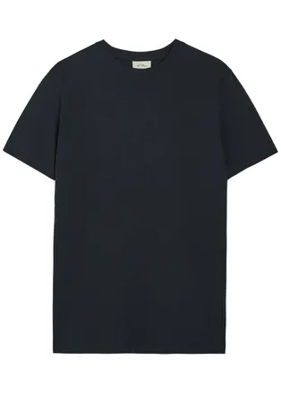 Les Deux Flower Printed Cotton T-shirt - Navy - Xxl